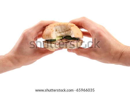 burger hands