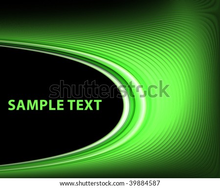 Green on black template