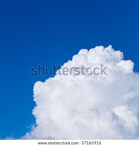 Edge of a large white cloud