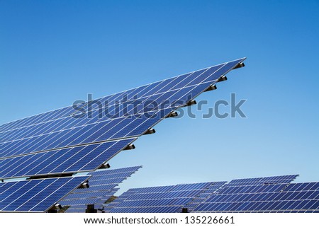 Solar panel photovoltaic installation