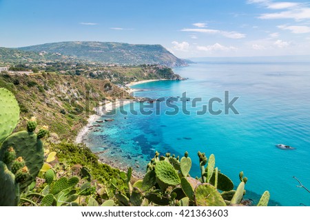 Coastline at Capo Vaticano near Tropea, Calabria, Italy