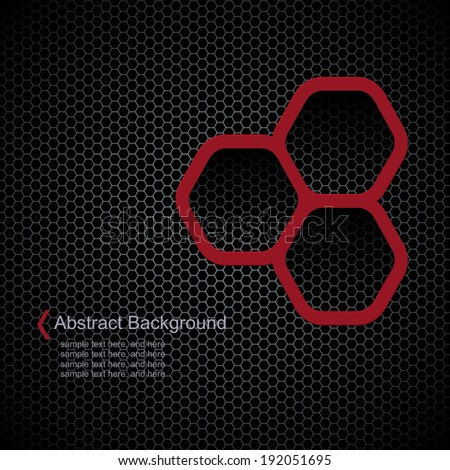 Dark background with hexagons pattern texture seamless vector background Dark background with hexagons pattern texture seamless vector background