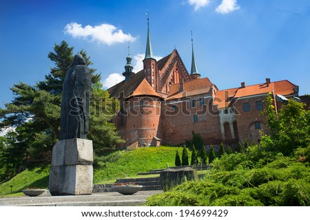 Frombork Cathedral, famous church where Copernicus work in Poland, Europe.