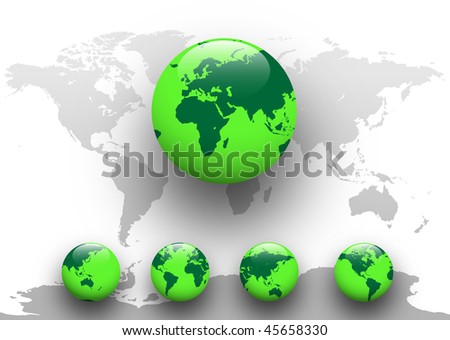 World+globe+map+vector