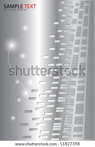 Abstract business background silver with dots pattern, vector illustration.
