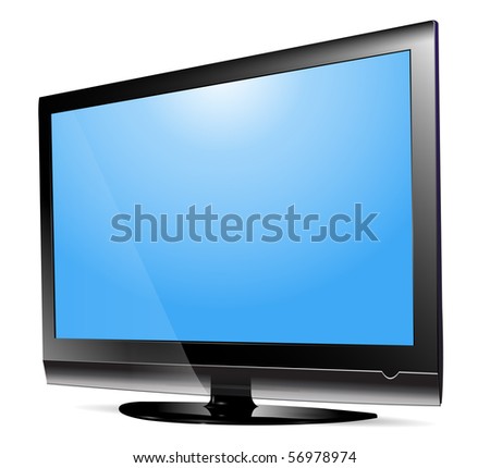 Plasmas on Lcd Plasma Tv  Stock Vector 56978974   Shutterstock