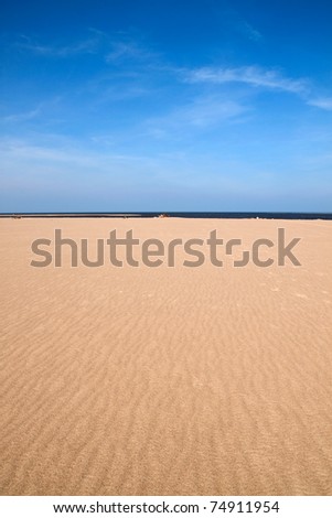 Empty beach scene with room for your text. Perfect for cover art