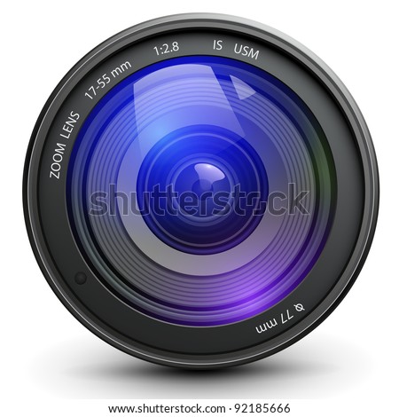 Camera photo lens vector Camera photo lens vector