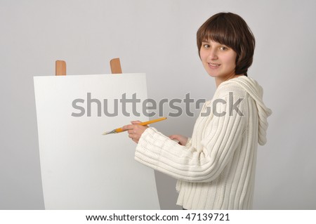 Painter And Easel