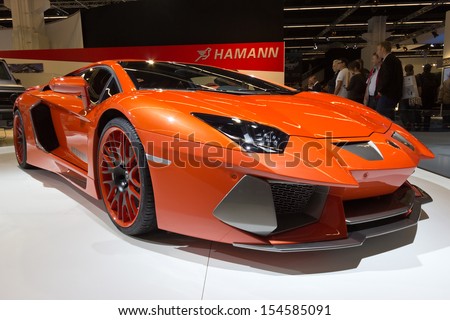 Frankfurt - Sep 13: Hamann Nervudo Lamborghini At The Iaa Motor Show On Sep 13, 2013 In Frankfurt. More Than 1.000 Exhibitors From 35 Countries Are Present At The World\'S Largest Motor Show.