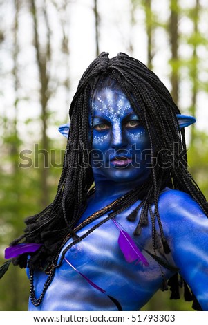 HAARZUILENS, THE NETHERLANDS - APRIL 25: Avatar at the Elf Fantasy Fair on April 25, 2010 in Haarzuilens, The Netherlands