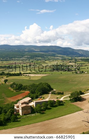 Landscape in the Provence, Southern France
