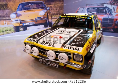 stock photo ESSEN GERMANY APRIL 1 The Opel Ascona A from Berlandy