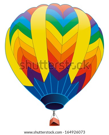Hot air balloon - Stock Image