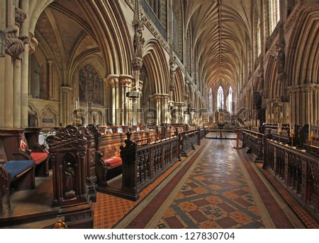 Praises to God have been sung here in Lichfield Cathedral for over seven hundred and fifty years.