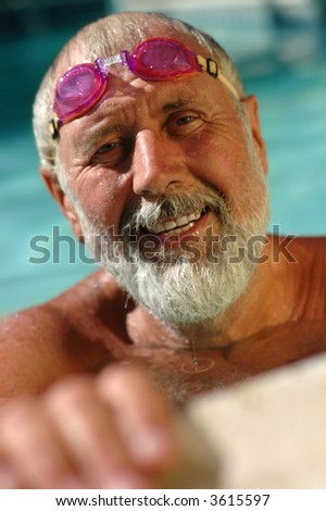 Active Senior Man In The Swimming Pool, Working Out In The Water Stock Photo 3615597 : Shutterstock - stock-photo-active-senior-man-in-the-swimming-pool-working-out-in-the-water-3615597