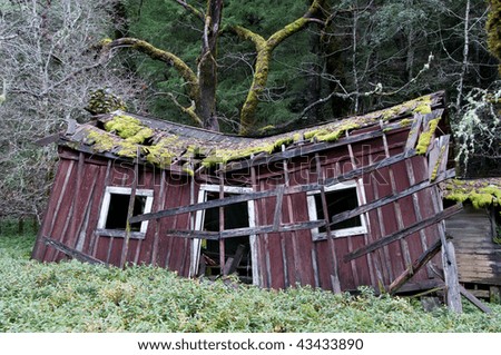 This decaying old house was taken in Mendocino County, California.