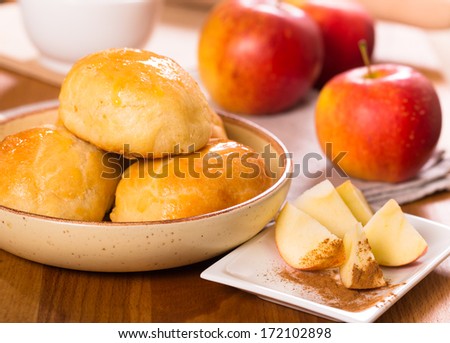 Fresh homemade apple patty cakes