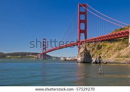 Golden Gate Bridge. View of the Golden Gate Bridge in San Francisco, CA, USA.