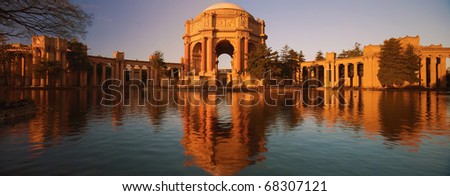 The Palace of Fine Arts is a monumental structure originally constructed for the 1915 Panama-Pacific Exposition in order to exhibit works of art presented there.