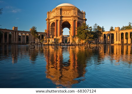 The Palace of Fine Arts is a monumental structure originally constructed for the 1915 Panama-Pacific Exposition in order to exhibit works of art presented there.