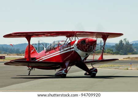 SANTA ROSA, CA - AUG 21: Tim Decker Pitts S-2B pilot during the Wings Over Wine Country Air Show, on August 21, 2011, Sonoma County Airport, Santa Rosa, CA.