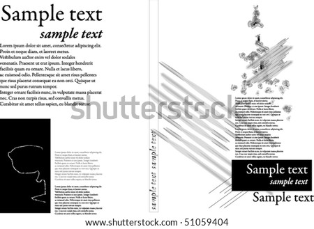 book covers layout. elegant layout book cover