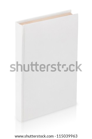 Closed book with clipping path isolated on white background Closed book with clipping path isolated on white background