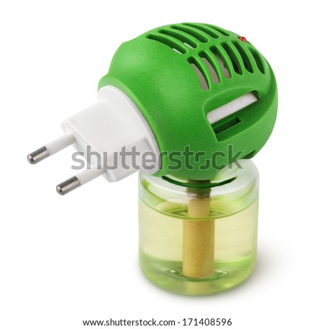 Anti-mosquito fumigator isolated on white with clipping path