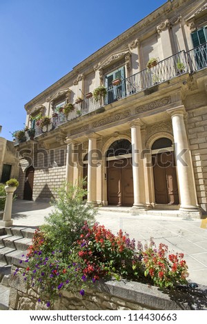 Europe, Italy, Sicily, view of Balcony Modica baroque town (UNESCO World Heritage), in Sicily (Italy).