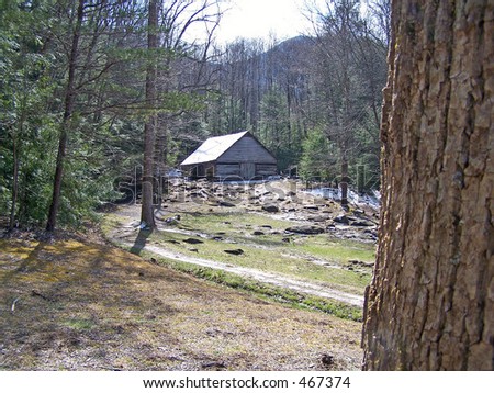 Rustic Building In The Mountains