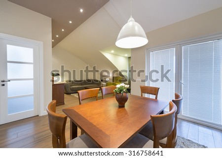 Apartment interior - dining area