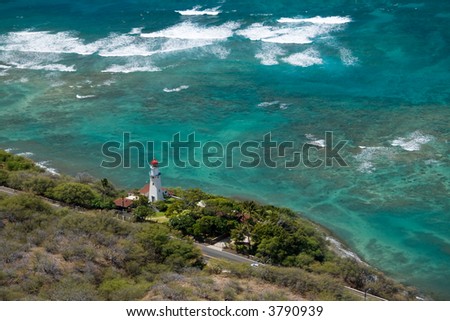 Diamond Head Lighthouse in Honolulu, Hawaii