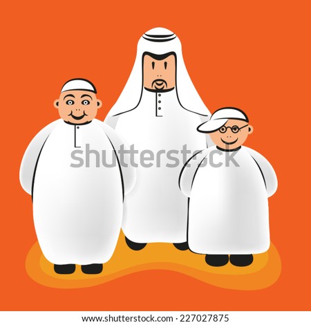 DOWNLOAD - Arab Man With Sons
