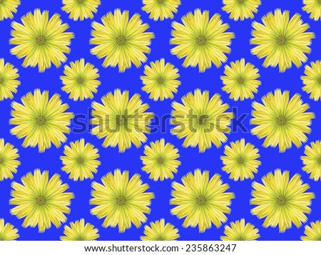 Summer Floral Pattern Wallpaper Optical Illusion