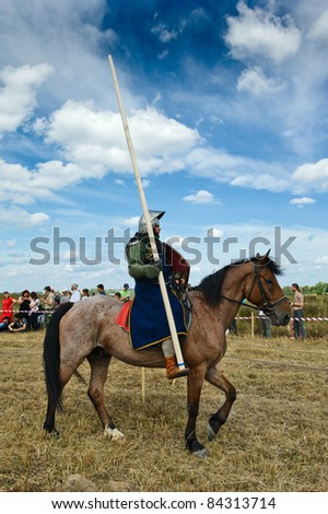 SERGIEV POSAD, RUSSIA - AUG 27:knight to the Festival of medieval culture \