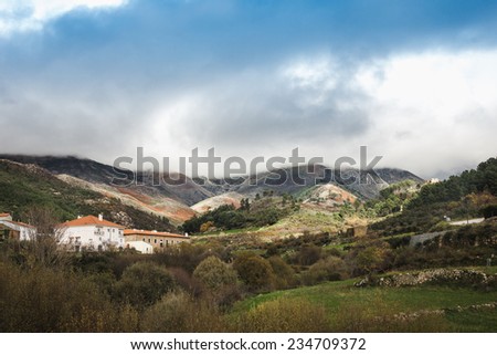 Bedroom suburb in mountains