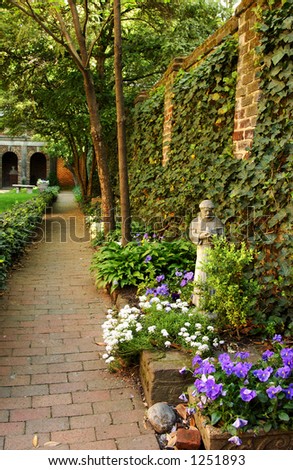 Enchanted Garden at Edgar Allan Poe Museum Richmond Virginia