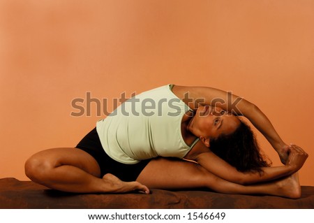 Yoga Pose seated side bend