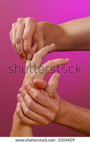 Spa Reflexology Hand Massage Finger Reflex Zone