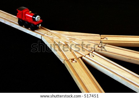 Toy train engine and track