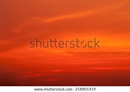 Bright sunset with dramatic cloudscape