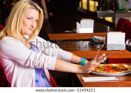 http://image.shutterstock.com/display_pic_with_logo/502237/502237,1271858429,1/stock-photo-a-young-woman-sitting-in-a-restaurant-she-is-unhappy-and-pushing-away-pizza-horizontal-shot-51434251.jpg