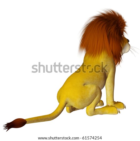 lion on back