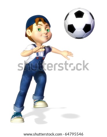 Cartoon Catching Ball