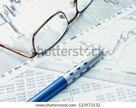 Showing business and financial report  concept of financial report