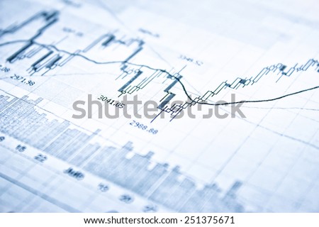 Showing business and financial report. Exchange.