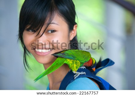 Orange Amazon Parrot