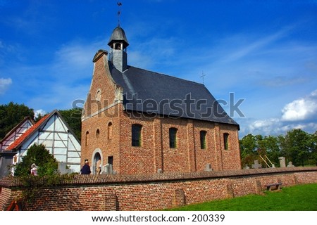 An old church in the city of bokrijk in belgium. Taken in the summer last year.