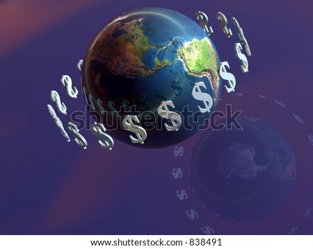 money sign wallpaper. stock photo : Money transfer